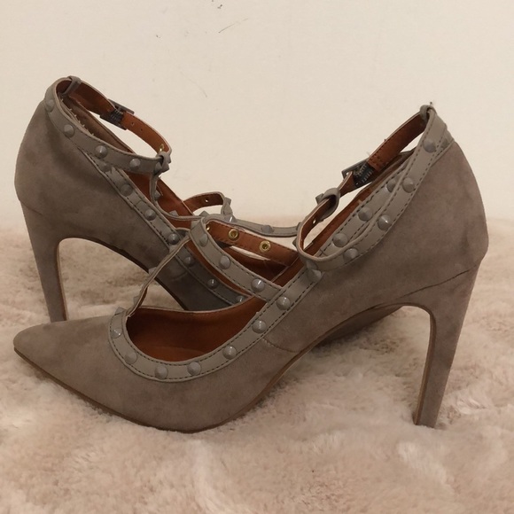Women’s Kenzie Tan Suede Heels Size 6.5 - Picture 3 of 8